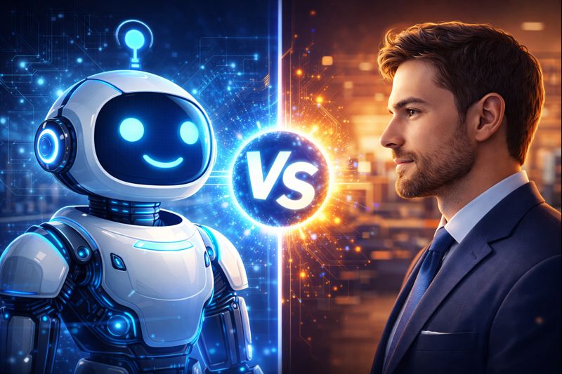 AI Voice Agent vs Human Receptionist